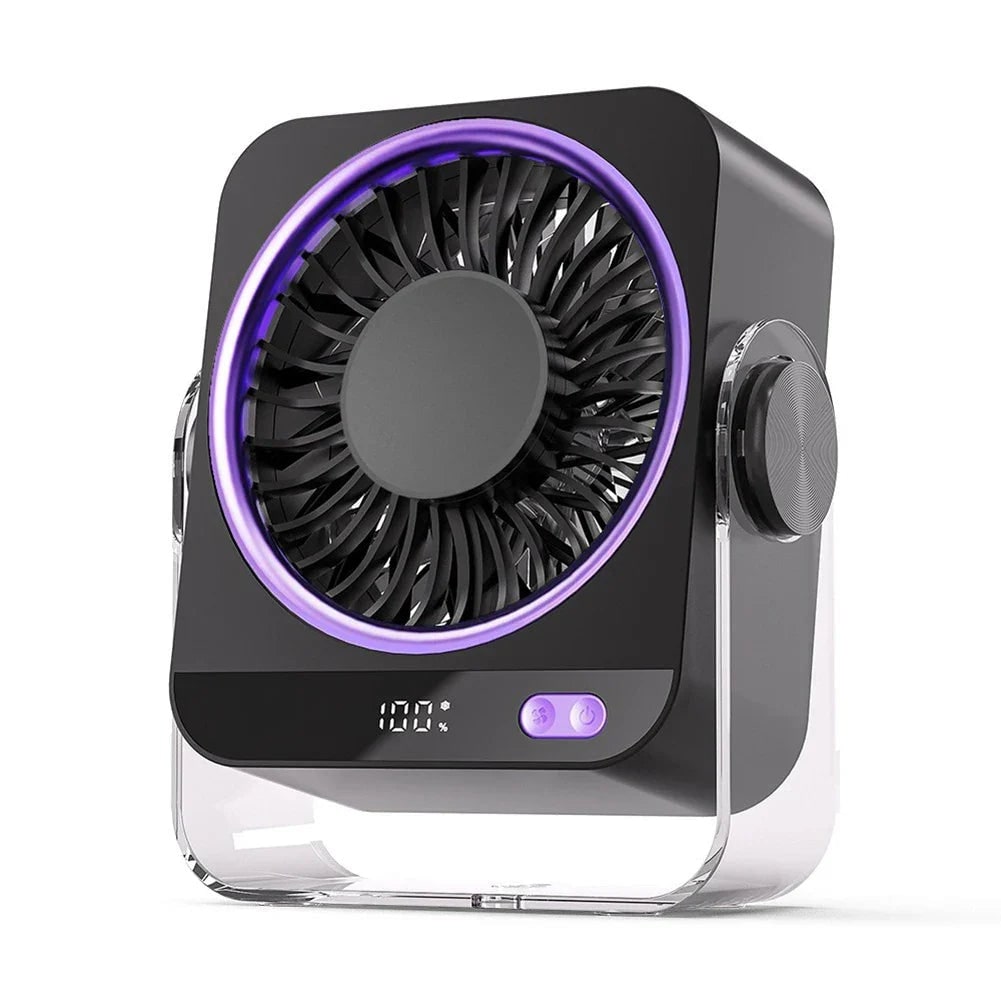 Compact Rechargeable Desk Fan Home and Office Use - Image 2