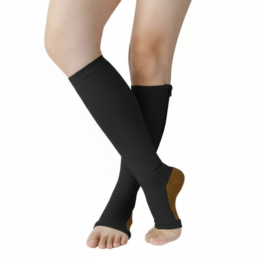Compression Socks Support and Relief Zip-Up Design - Image 2