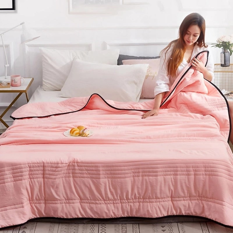 Cooling Summer Blanket Hot Weather Soft Lightweight Breathable - Image 11