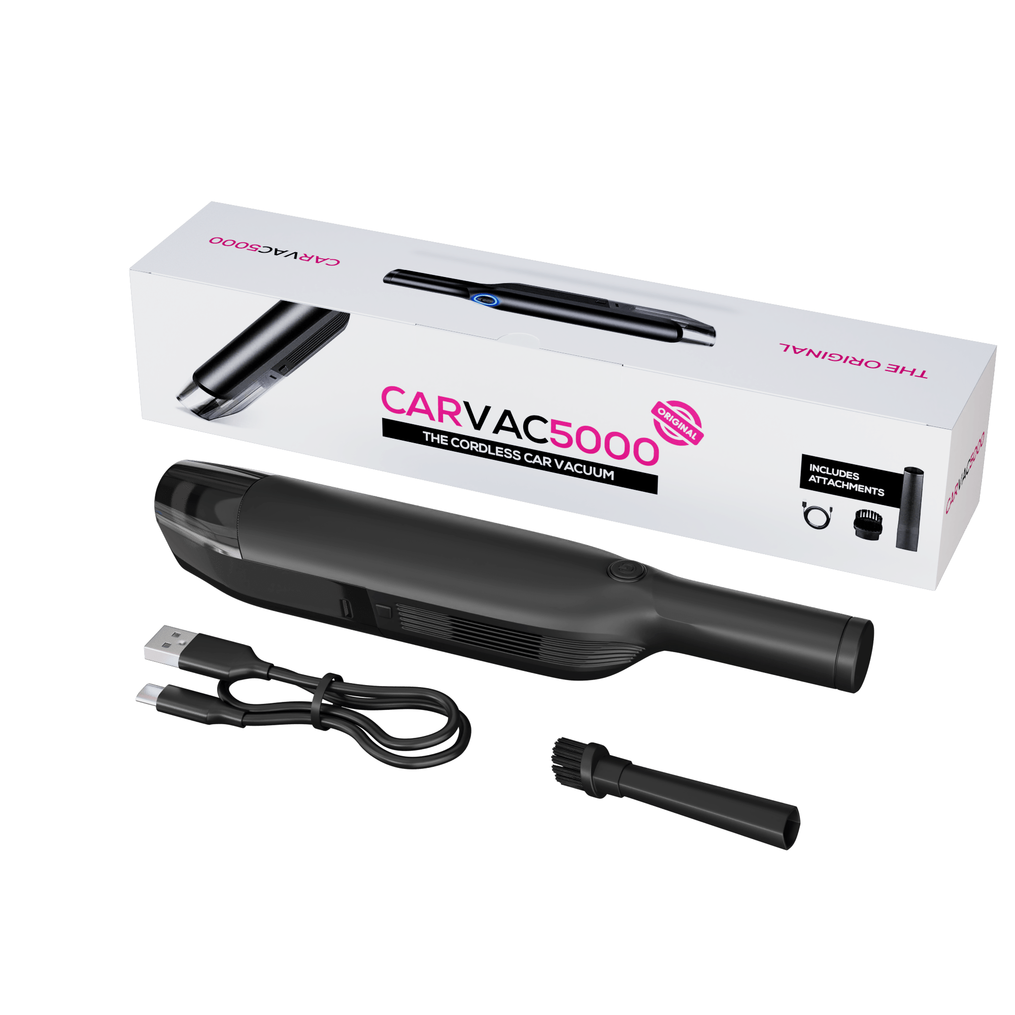 Cordless Car Vacuum Cleaner Rechargeable Handheld Auto Cleaner - Image 2