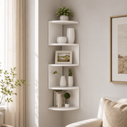 Corner Wall Shelf Modern Home Decor Space-Saving Design - Image 1