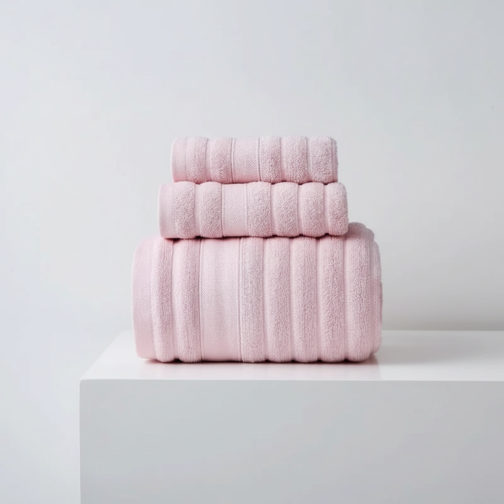Cotton Bath Towel Set Soft Absorbent 100% Cotton 3-Piece Set - Image 7