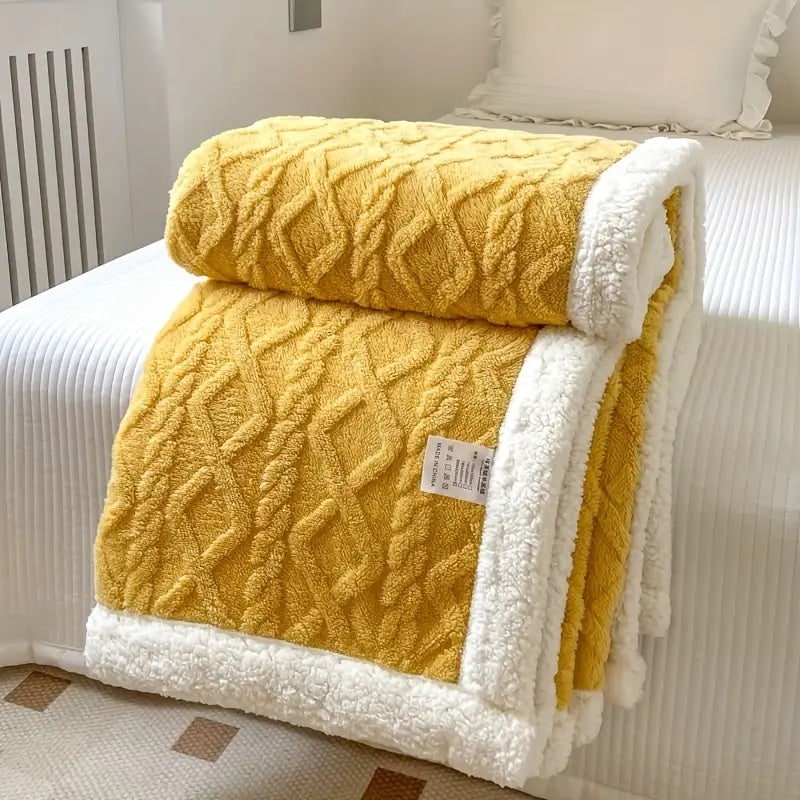 Cozy Sherpa Blanket Winter Soft Warm and Stylish Throw - Image 9