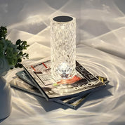Crystal Touch Lamp Modern Glass Table Light Rechargeable LED - Image 9