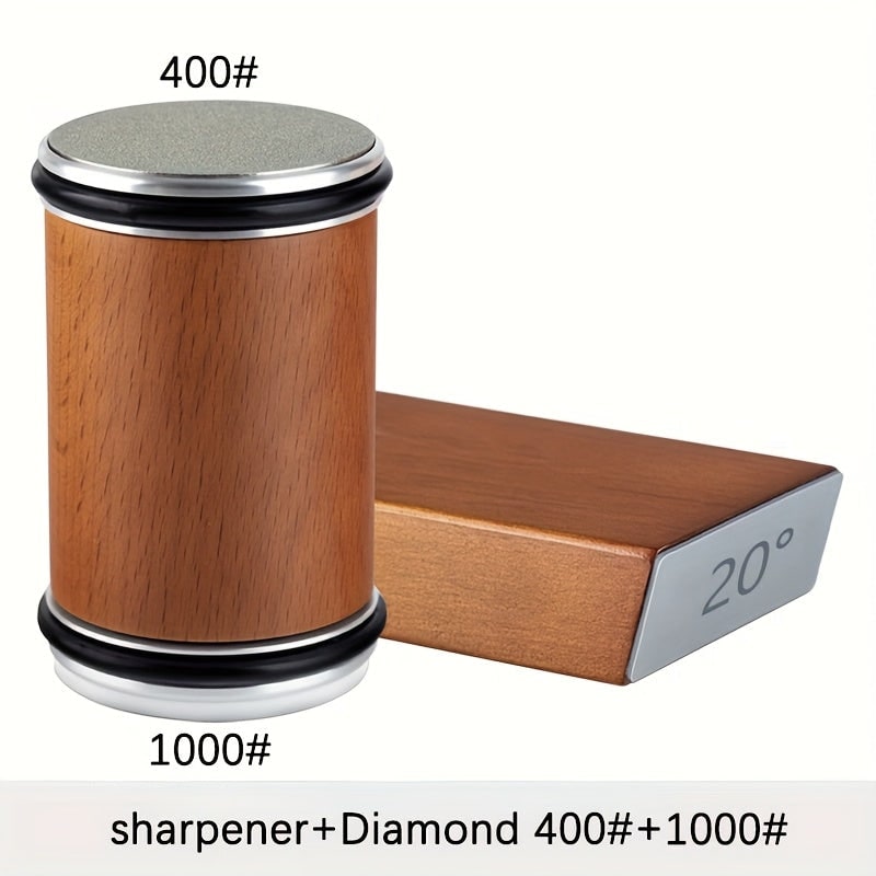 Diamond Knife Sharpener Set Magnetic Holder Wood & Metal Tools - Image 13