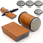 Diamond Knife Sharpener Set Magnetic Holder Wood & Metal Tools - Image 2