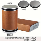 Diamond Knife Sharpener Set Magnetic Holder Wood & Metal Tools - Image 5