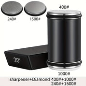 Diamond Knife Sharpener Set Magnetic Holder Wood & Metal Tools - Image 7