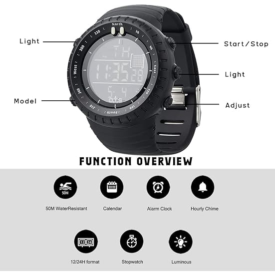 Digital Sports Watch Outdoor Adventure Timepiece - Image 5