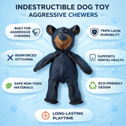 Dog Chew Toy Puppy Chew Toys Durable Plush Bear Design - Image 4