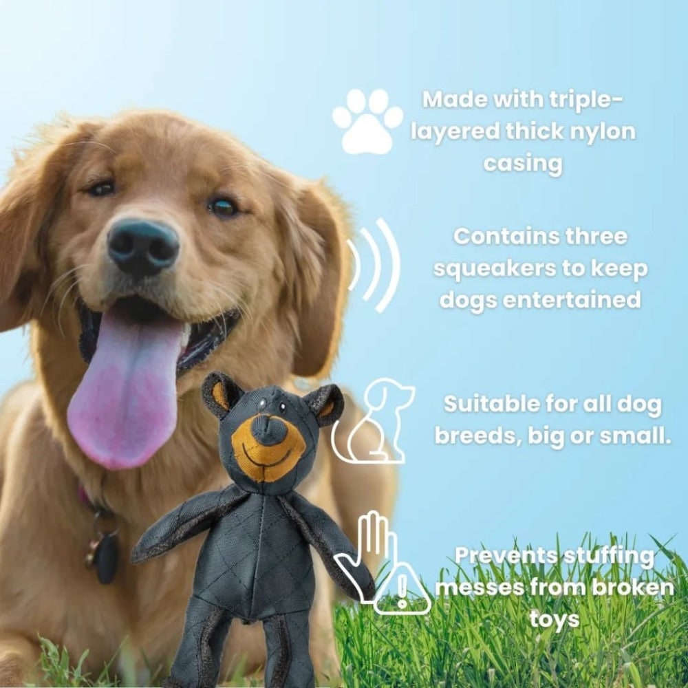Dog Chew Toy Puppy Chew Toys Durable Plush Bear Design - Image 5