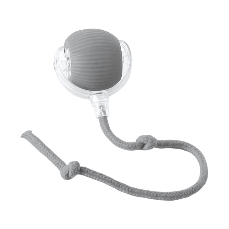 Dog Fetch Toy Rope Durable Rubber Ball Interactive Playtime - Image 5