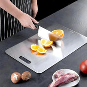 Durable Stainless Steel Cutting Board Kitchen Prep and Chopping - Image 4