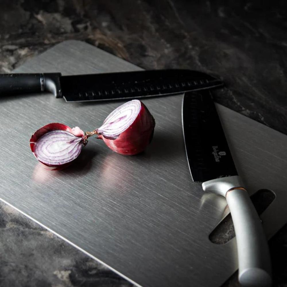Durable Stainless Steel Cutting Board Kitchen Prep and Chopping - Image 7