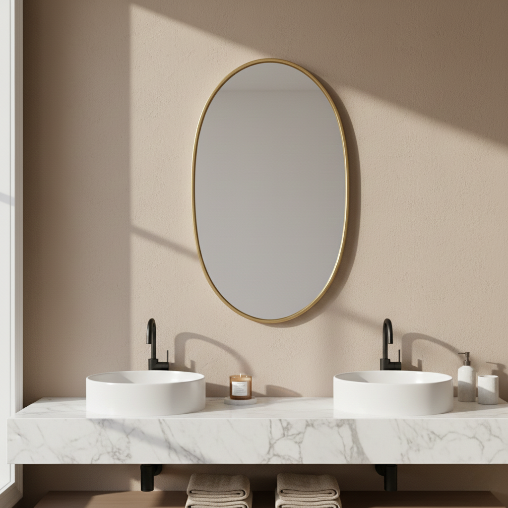 Oval Bathroom Vanity Mirror