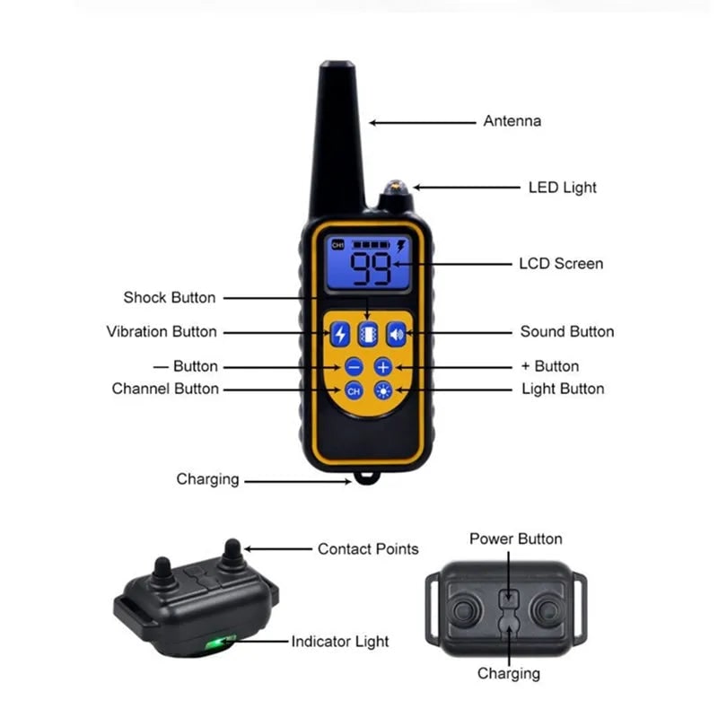 Electric Dog Training Collar Remote Control Safe Device - Image 8