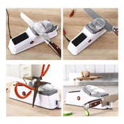 Electric Knife Sharpener Kitchen Fast Safe Rechargeable Tool - Image 2