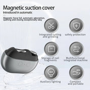 Electric Nail Clipper LED Light and Magnetic Design Portable - Image 6