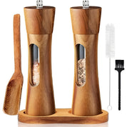 Elegant Wooden Salt and Pepper Mills Precise Kitchen Seasoning - Image 8