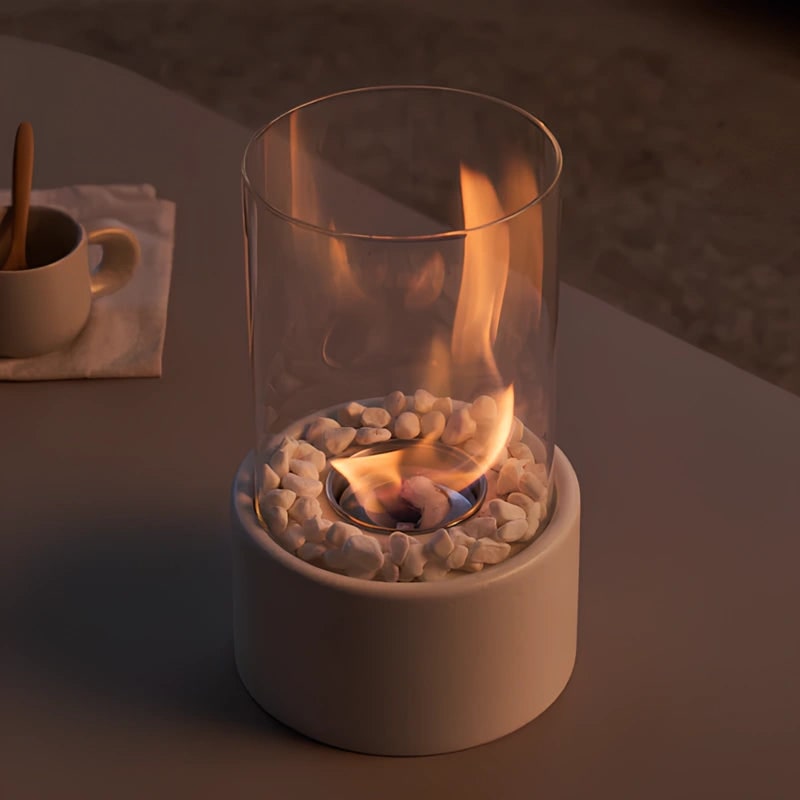 Everlasting Flame Oil Lamp Indoor Decor Modern Glass Design - Image 2