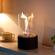 Everlasting Flame Oil Lamp Indoor Decor Modern Glass Design - Image 4