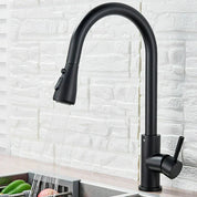 Extendable Kitchen Faucet Shower Function Stainless Steel Design - Image 1