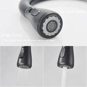 Extendable Kitchen Faucet Shower Function Stainless Steel Design - Image 2