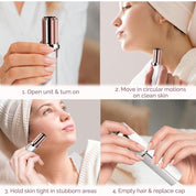 Facial Hair Remover Smooth Skin Portable Beauty Tool - Image 12