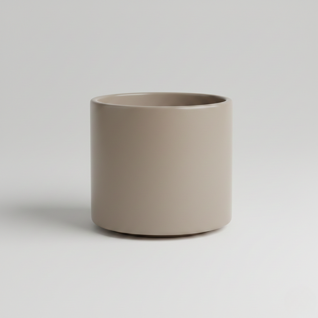 Matte Ceramic Cylinder Planter