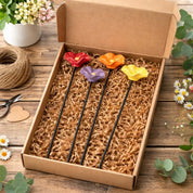 Flower Garden Stakes Handmade Weatherproof Ceramic Bee Feeders 4 - Image 9