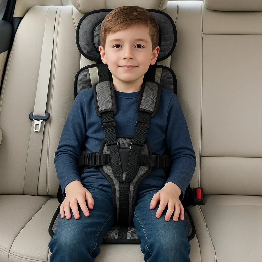 Foldable Travel Car Seat 1-14 Years Lightweight Safety Design - Image 1