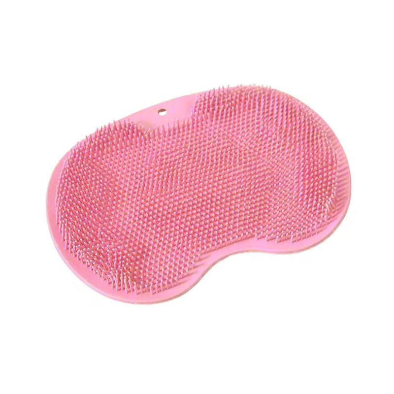 Foot Scrubber Mat Shower Soft Massage Easy Clean Pink Design - Image 3