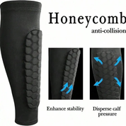 Football Shin Guard Sleeves Soccer Pad Compression Support - Image 12