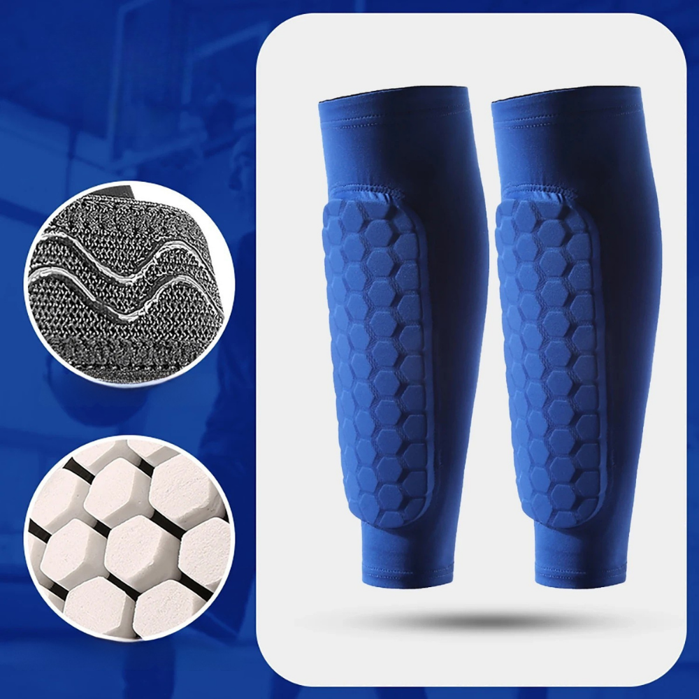 Football Shin Guard Sleeves Soccer Pad Compression Support - Image 2