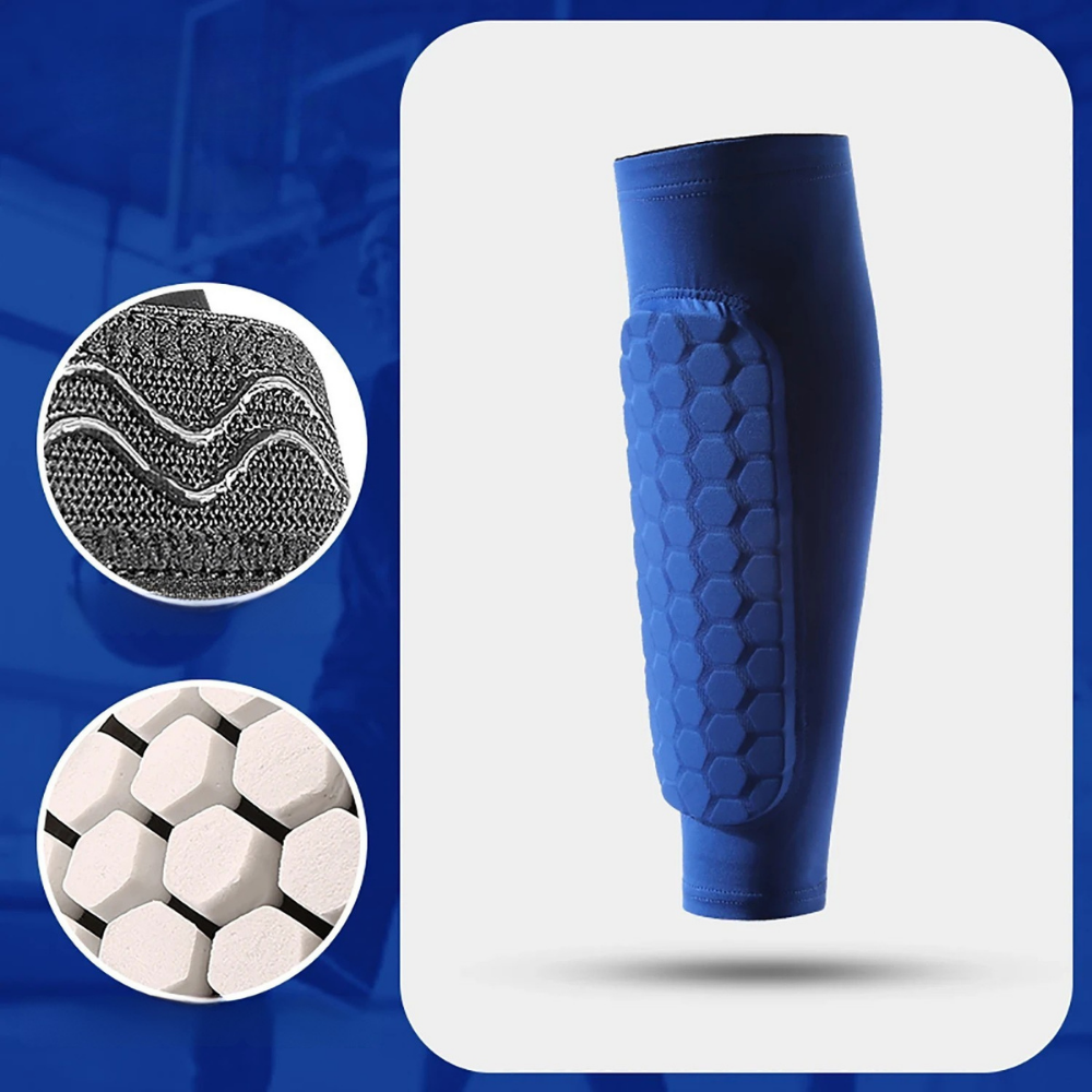 Football Shin Guard Sleeves Soccer Pad Compression Support - Image 3