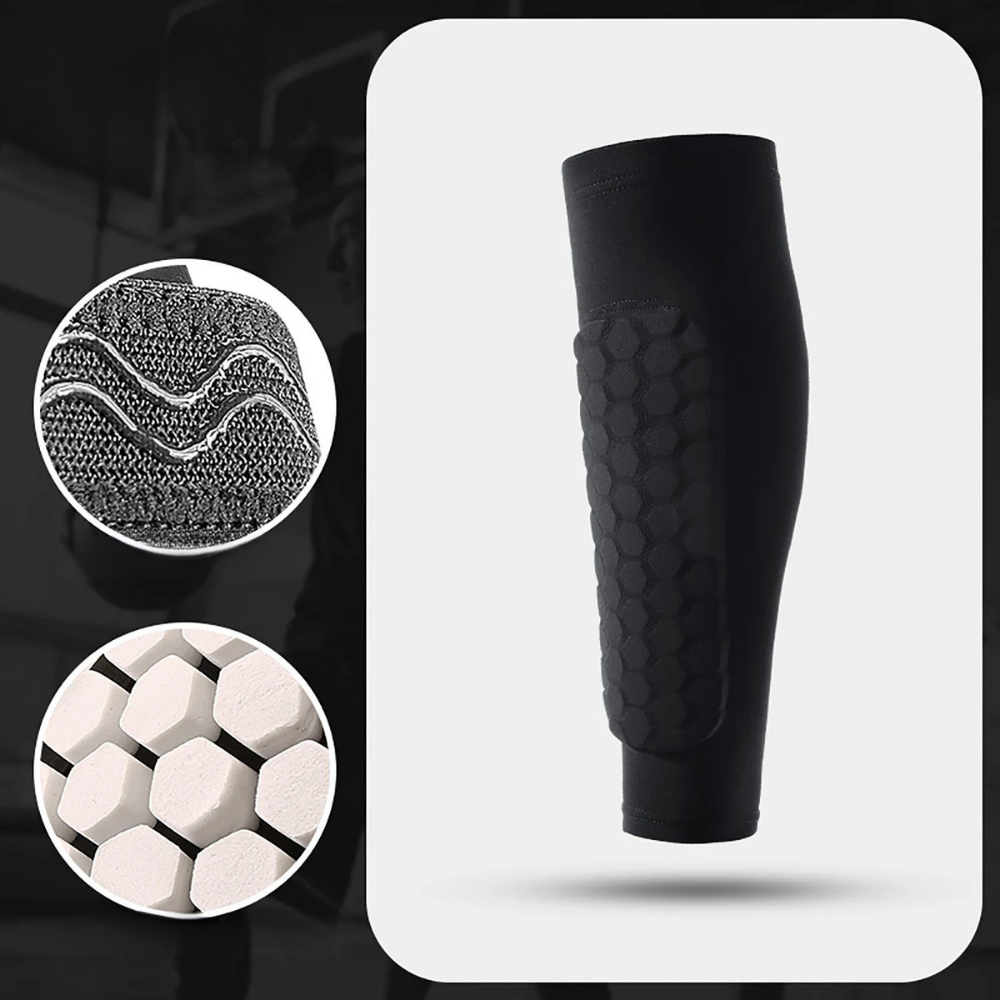 Football Shin Guard Sleeves Soccer Pad Compression Support - Image 6