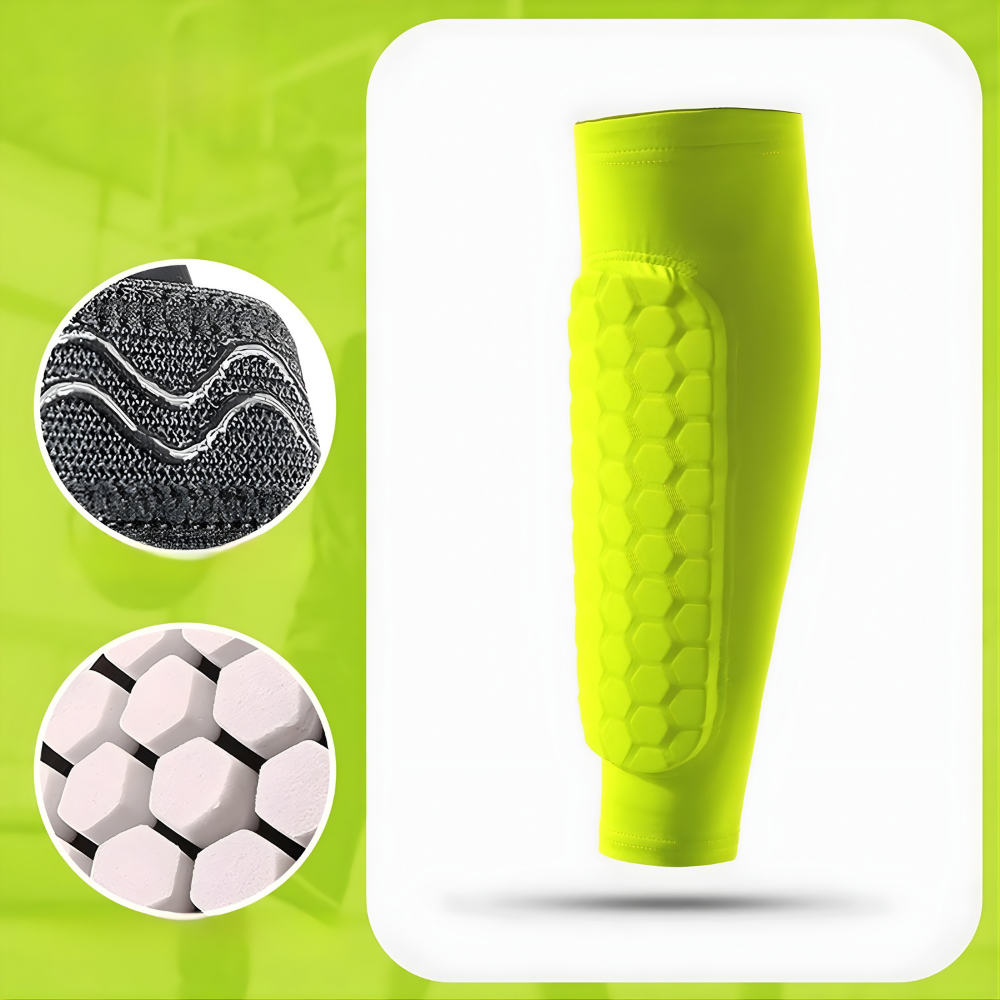 Football Shin Guard Sleeves Soccer Pad Compression Support - Image 8