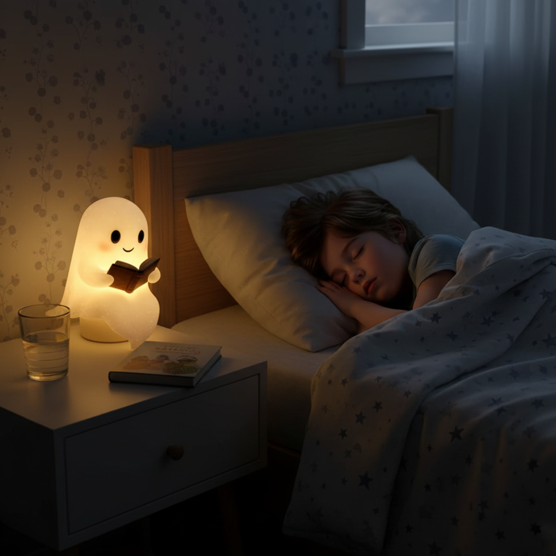 Ghost Night Light Cute Reading Lamp Bedroom Decor - Image 8