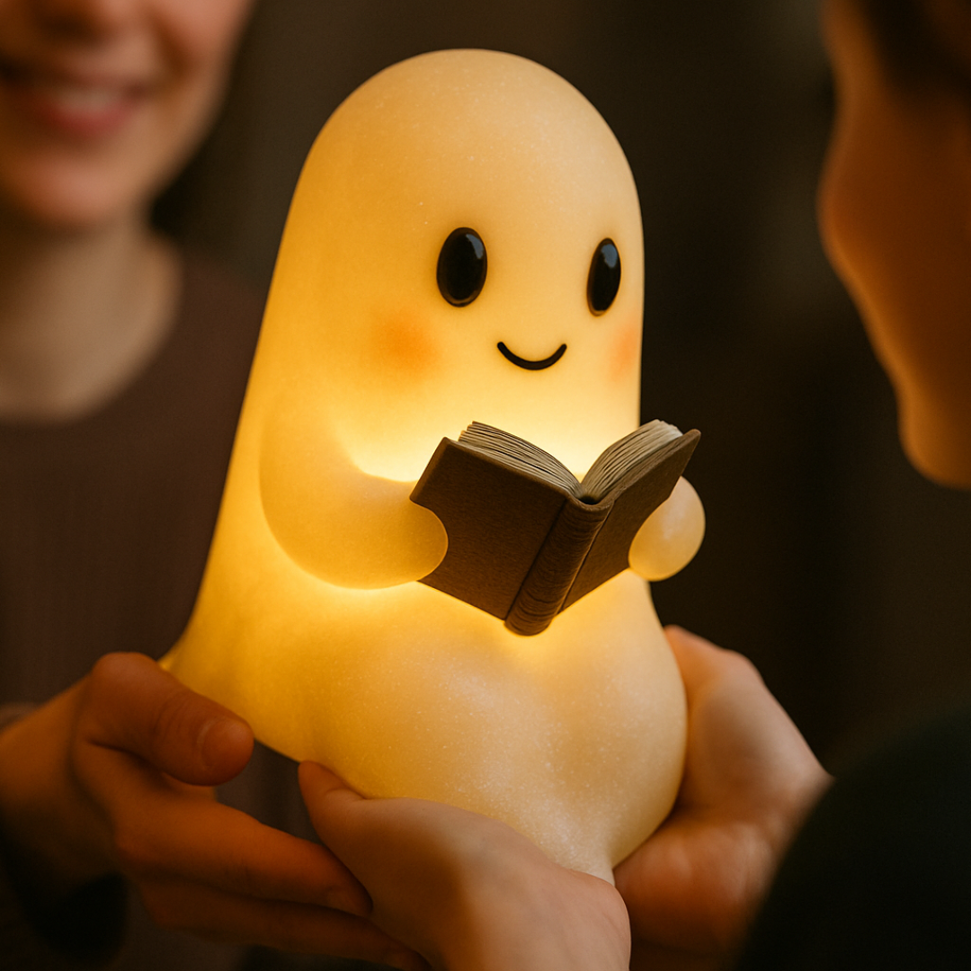 Ghost Night Light Cute Reading Lamp Bedroom Decor - Image 9