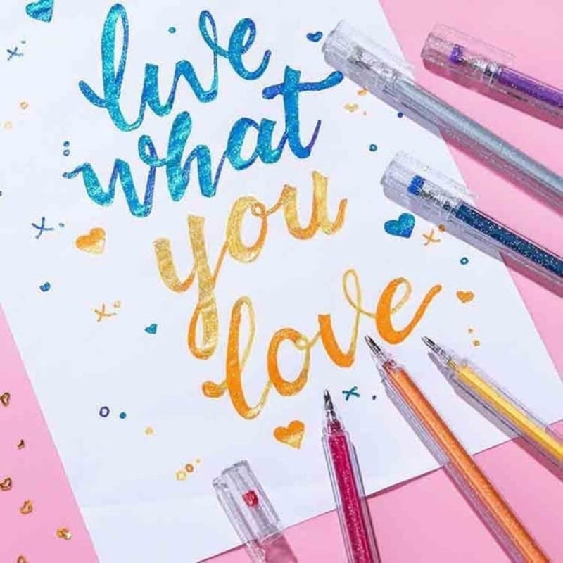 Glitter Gel Pens Crafting Drawing and Journaling - Image 1