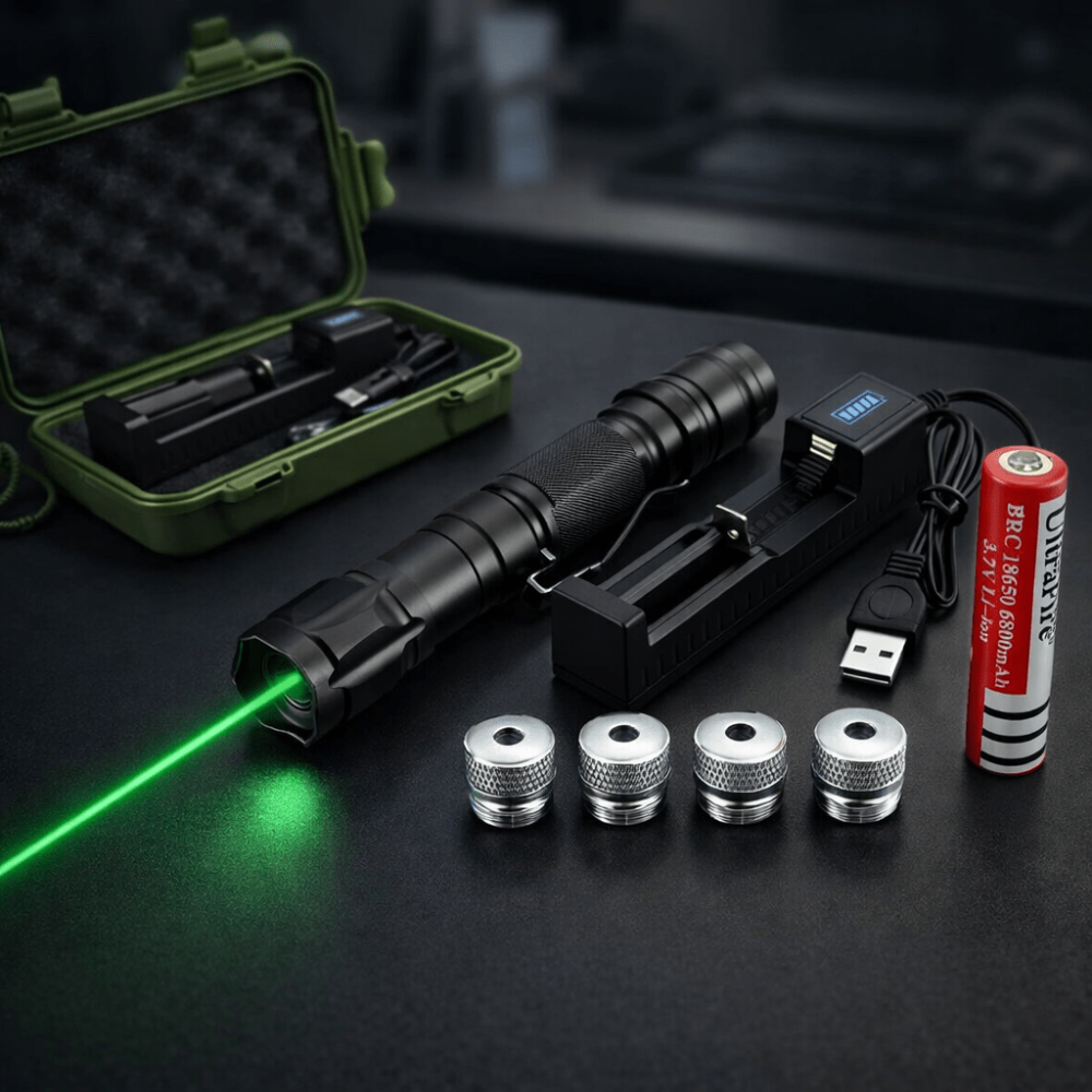 Green Laser Pointer Tactical Adjustable Focus Beam - Image 1