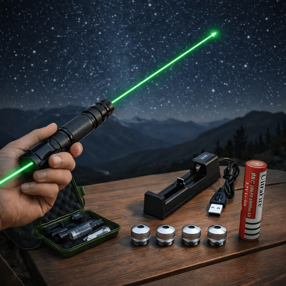 Green Laser Pointer Tactical Adjustable Focus Beam - Image 2