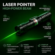 Green Laser Pointer Tactical Adjustable Focus Beam - Image 4