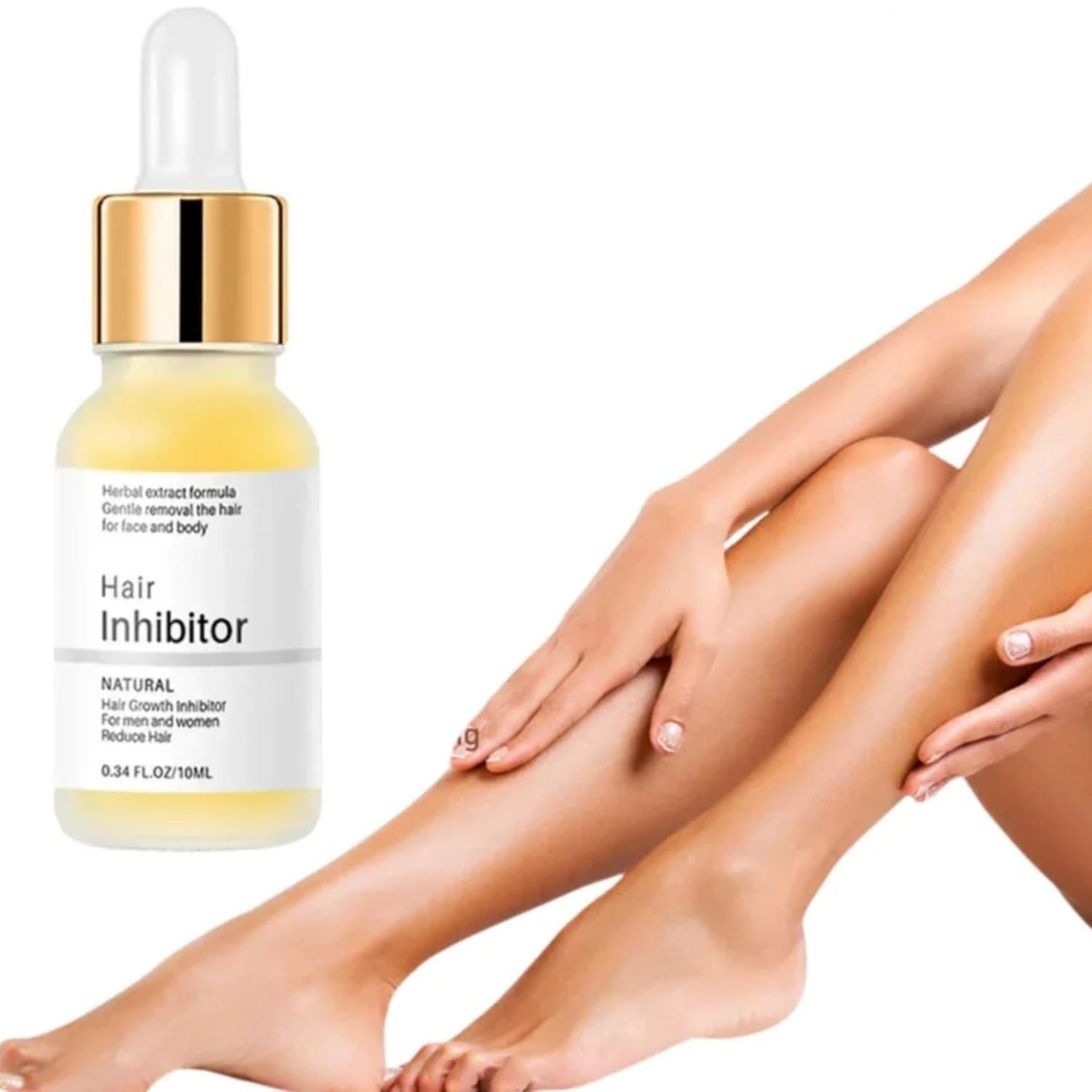 Hair Inhibitor Serum Smooth Skin Pain-Free Hair Removal 1+1 Free - Image 1