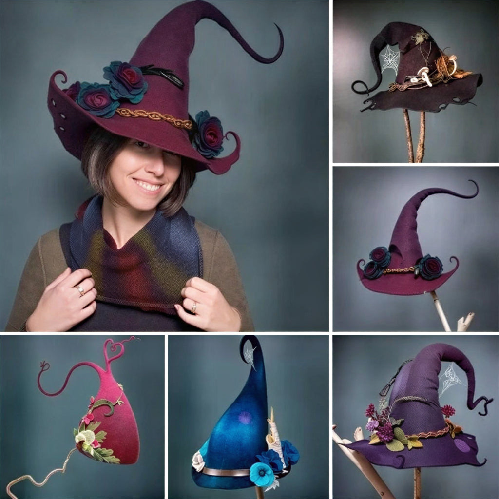 Halloween Witch Hats Parties Felt Costume Accessories