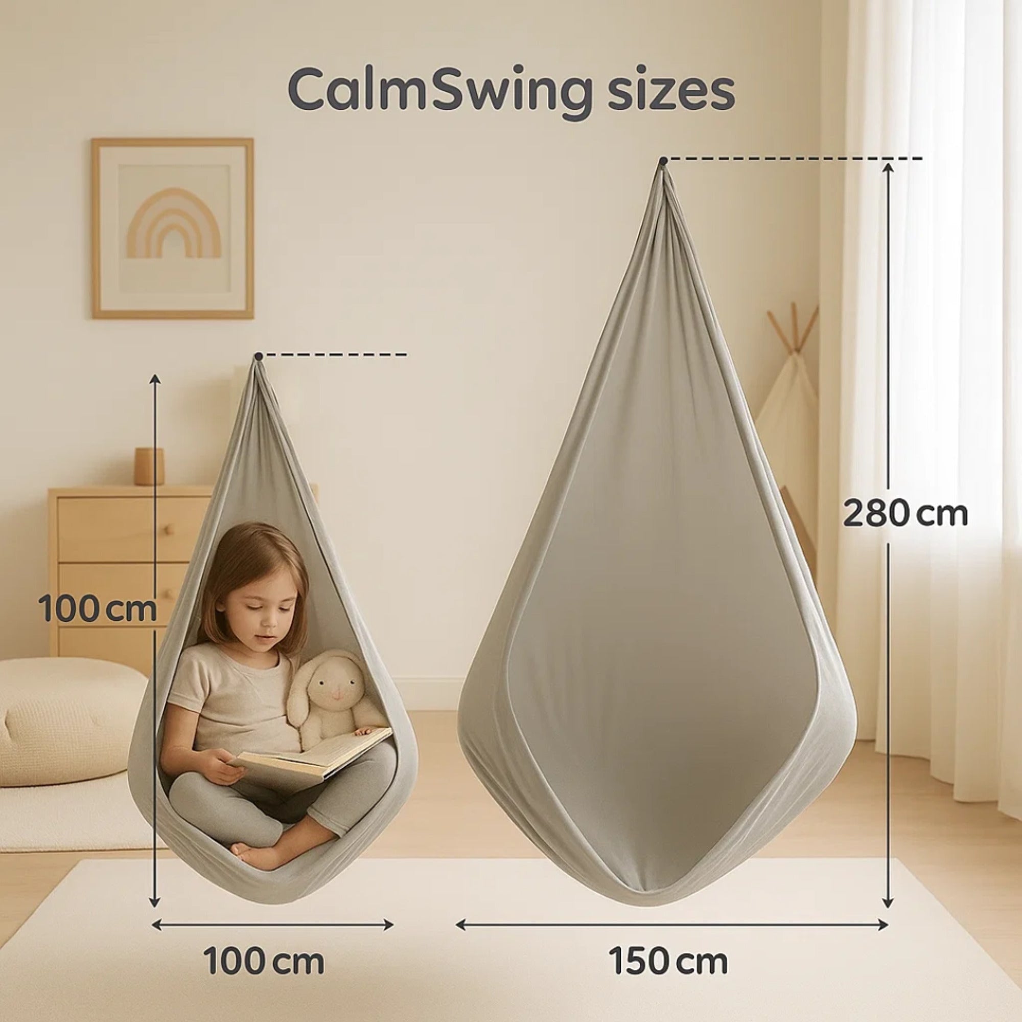 Harkla Sensory Swing Indoor Therapy Relaxation Aid - Image 4