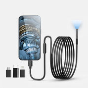 HD Endoscope Camera Inspection Flexible Borescope LED Light - Image 7