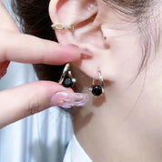 Hoop Earrings Crystal Accent Elegant Style - Image 18
