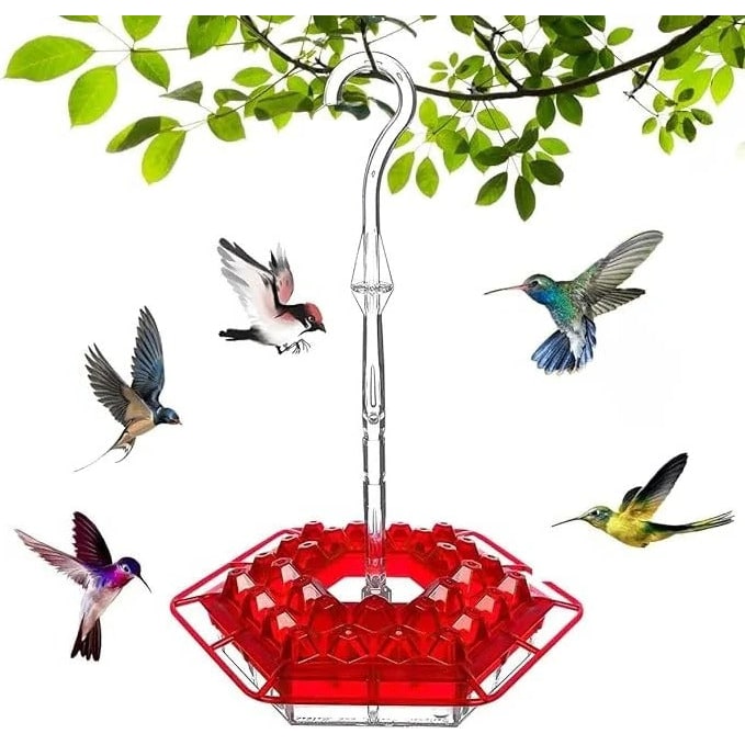Hummingbird Feeder Ant Moat Outdoor Hanging Nectar Dispenser - Image 4