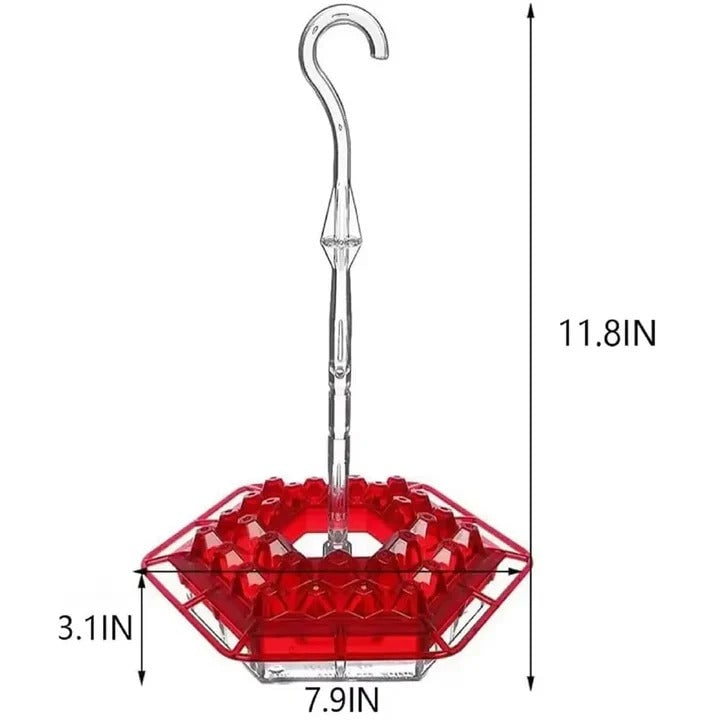 Hummingbird Feeder Ant Moat Outdoor Hanging Nectar Dispenser - Image 6